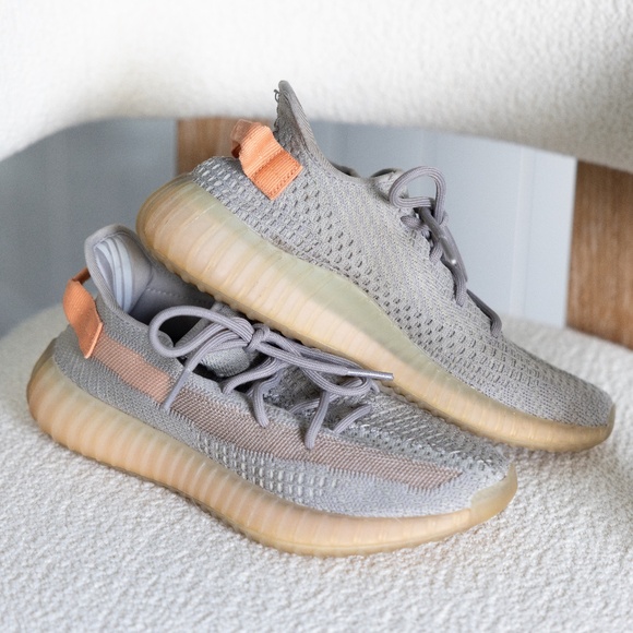 Adidas YEEZY BOOST 350 V2 Gray and Orange Size 7 us womens - Picture 1 of 12